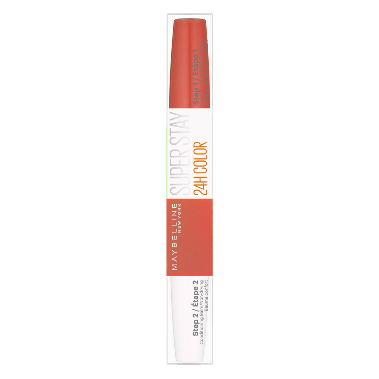 Maybelline SuperStay 24H Lipstick - 444 Cosmic Coral - Oranje - Langhoudende Glanzende Lippenstift - 9 ml