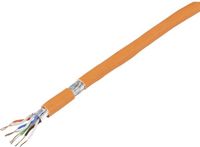 TRU COMPONENTS TC-8400644 Netwerkkabel CAT 7 S/FTP 4 x 2 x 0.24 mm² Oranje 100 m