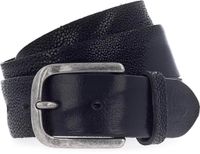 b.belt Leren Riem Ray Belt W85 Black Zwart
