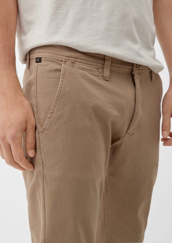 Q/S by s.Oliver Men's Chino Pants - Regular Fit - Light Brown - 8235 8235 - Size: Normal