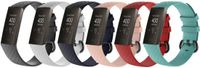 KELERINO Siliconen bandje voor Fitbit Charge 3 - 6-pack - Herfst - Large