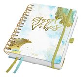 Sigel Jolie J6606 Dagboek 2026 A5 Hardcover Spiraalband Goud/Lichtblauw/Wit