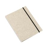 Bigso Box of Sweden Paulina A4-map – opbergdoos met elastiek – bureaulade voor documenten – aktetas van 100% gerecyclede vezelplaat en papier – linnen
