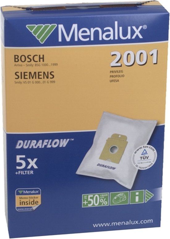 MENALUX - STOFZUIGERZAK SYNTH BOSH/SIEMENS ACTIVA/SMILY TYPE K 200 - 9001961425