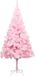 vidaXL Kunstkerstboom met standaard, 180 cm, PVC, roze
