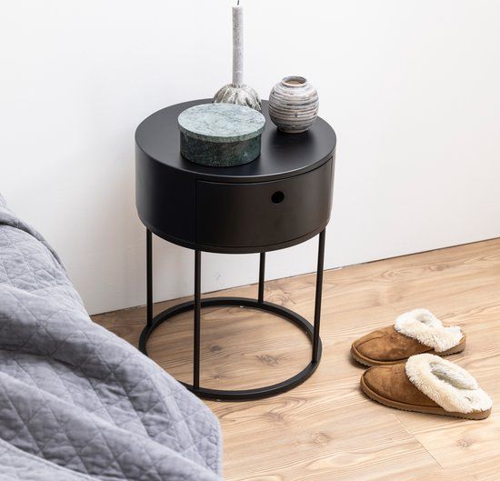 Bendt Gaga Nachtkastje - Zwart - Met Lade