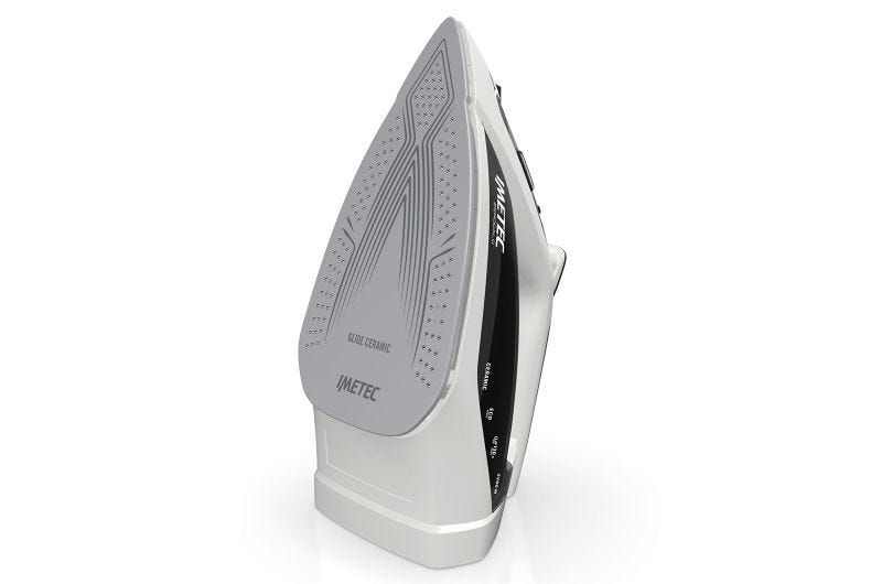 Imetec Zerocalc Z1 Steam Iron - 2200W - CeramicGlide Soleplate - Black/White