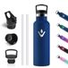 Motswedi Thermosfles 500 ml, Roestvrijstalen Waterfles, BPA-Vrij, Thermofles, 304 RVS, Dubbelwandige, 18/8 Roestvrij Staal, Lekvrij, Waterfles voor Sport, Camping, kantoor, Donkerblauw