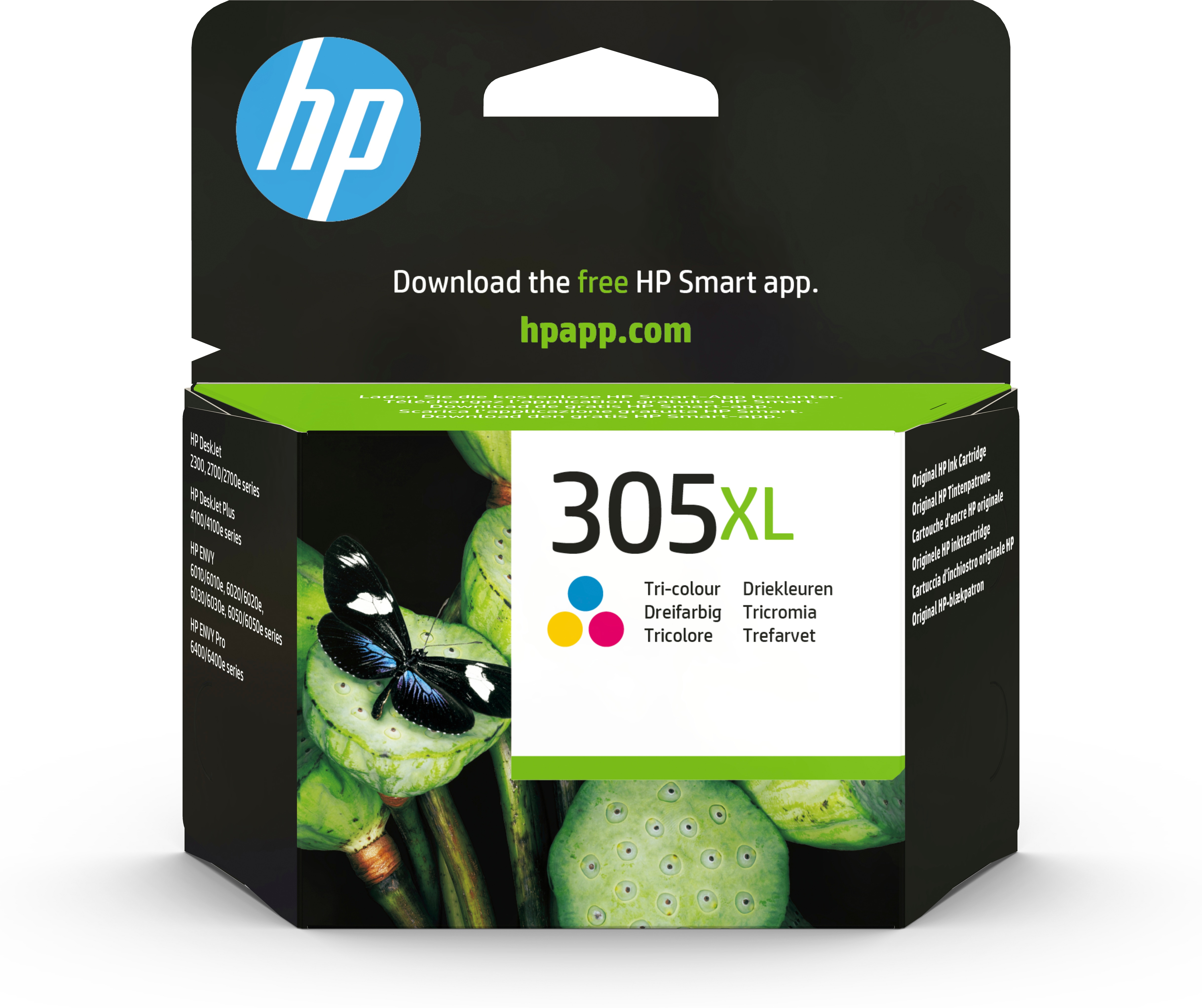 HP 305XL originele high-capacity drie-kleuren inktcartridge