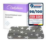 Dailydream Verzwaringsdeken voor kinderen – 104x150 cm – 3,2 kg – Sterren – Katoen