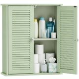 Homcom Wandkast MDF 51 x 18 x 61 cm Groen