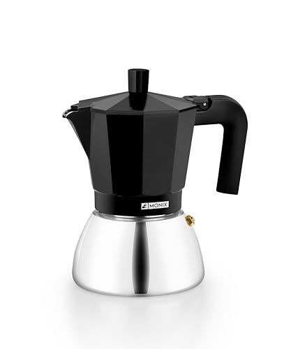 Monix Induction Inox Italiaans koffiezetapparaat - 9 kopjes - Zwart