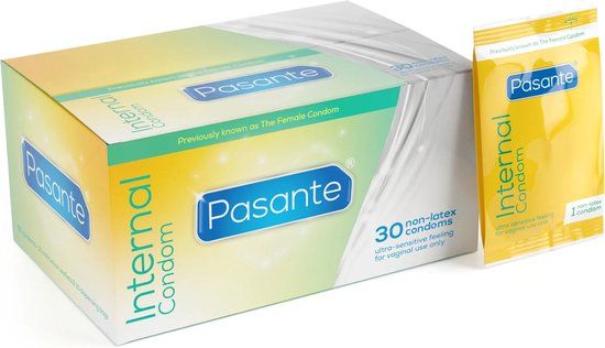 Pasante Vrouwencondooms - 30 stuks - L - Met glijmiddel