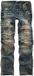 Rock Rebel by EMP Blauwe bikerjeans met individuele wassing - Heren - W32L32