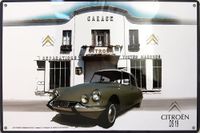 IETS15004RB I&S collector Citroen DS19 metalen plaat (30 x 20 cm) model in reliëf