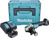 Makita DGA 520 SF1JX1 accu haakse slijper 18 V 125 mm X-LOCK Brushless + 1x oplaadbare accu 3.0 Ah + lader + Makpac