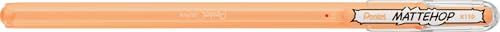 Pentel K110 MatteHop Gel Pen voor glanzend en fotografisch papier, 1,0 mm tip, lichtoranje (Pack van 12)