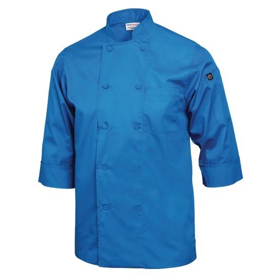 CHEF WORKS lite koksbuis blauw. Maat M