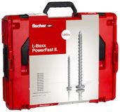 fischer L-Boxx PowerFast II PanHead, 1.800 PowerFast II spaanplaatschroeven in 11 afmetingen met PanHead, TX-aandrijving & volledige schroefdraad, voor een snelle en flexibele verwerking, incl.
