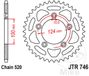 JT SPROCKETS - R74643/54: Corona 746 Steel 43 tanden Ducati Panigale 959: 2016-2016