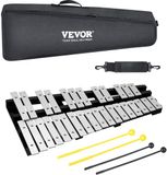 VEVOR Klokkenspel Xylofoon 30 Tonen Belset Mallets Drumstokken