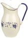 Ibili Waterkruik Sena Belly Shaped 2,5 l geëmailleerd staal, wit/blauw