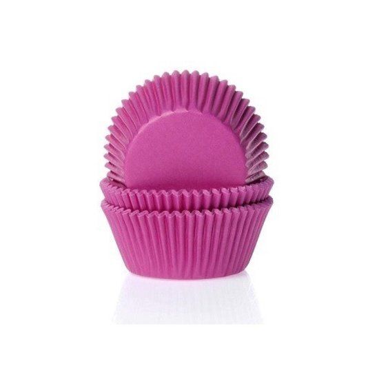 House of Marie Cupcake Cups Fuchsiaroze 50x33mm - 50st