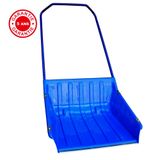Outils Perrin Traîneau à neige polypropylène 640 x 700 avec roulettes, manche ergo, pour le déneigement