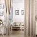 Happyment Gordijnset Deluxe met ruches – 2 stuks – Beige – 135x225 cm – Verduisterend – Zwaar – Met plooiband – Fluweel – Thermisch – Isolerend