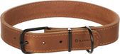 Flamingo Montana Cognac Lederen Halsband XL