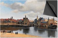 Dietrix Inductie Beschermer - 71x52 cm - Oude Meesters - Vermeer Uitzicht op Delft