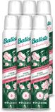 Batiste 6 x Fibre de bambou naturelle et gardénia shampooing sec - Renforce et rafraîchit - 100% naturel - 200 ml - Pack économique - 6 pièces
