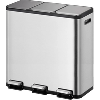 EKO EcoCasa 1 pedaalemmer - 45 liter - mat RVS