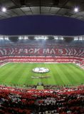 A.S. Création Fotobehang FCB Stadion Choreo DD119116 Rood Vlies 192 X 260 cm