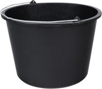 Toolland Bouwemmer - 20 liter - Zwart - Kunststof