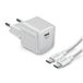 SBS TETRKITGAN1C40MINI Chargeur avec chargeur mural 40W et câble USB-C de 1,5 m - Blanc