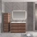 Aloni Meuble de salle de bain bas Jupiter 120 cm Noyer