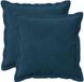 vidaXL - Kussensloop - 2 stuks - Hout - Blauw - 30 x 30 cm - Katoensatijn