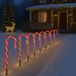 Valiant zuurstok kerstverlichting voor buiten, 8 stuks, 64 leds, 40 cm, rood