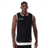 Spalding Hustle Tanktop Unisex Zwart Wit Multikleurig Polyester
