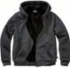 Brandit Sweatjacket Teddylining Heren Trui met capuchon - gemêleerd zwart - 3XL