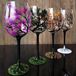 Set de 4 verres à vin peints à la main