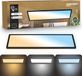 B.K.Licht - Panneau LED plat avec télécommande, dimmable, éclairage indirect, CCT de blanc chaud à blanc lumière du jour, IP44 résistant aux éclaboussures, plafonnier, lampe de salle de bain, luminaire de plafond, 58x20x3 cm, noir