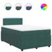 vidaXL Boxspringbed met matras, vert, 120x190 cm, velours