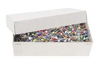 Prym 029158 glazen kopnaalden, 0,60 x 30 mm, kleurrijk, 1.000g, staal, 30 x 0,6 mm