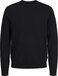 JJ REBEL JREBCALLUM KNIT CREW NECK NOOS Heren Trui - Zwart - Maat S