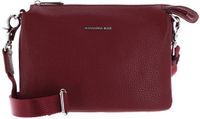 MANDARINA DUCK Leren schoudertas Mellow Leather Crossbody Bag Grape donkerrood