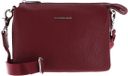 MANDARINA DUCK Leren schoudertas Mellow Leather Crossbody Bag Grape donkerrood
