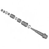 SHIMANO Pd-M9200 Pedalachse Silver/Black One Size