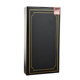 ARPAN AL-9810 Groot Zwart Gewatteerd 4x6 Album voor 300 Foto's met CD/DVD Pocket aan de achterkant van Album & Beschermende Plastic Jas, 18x4x33 cm